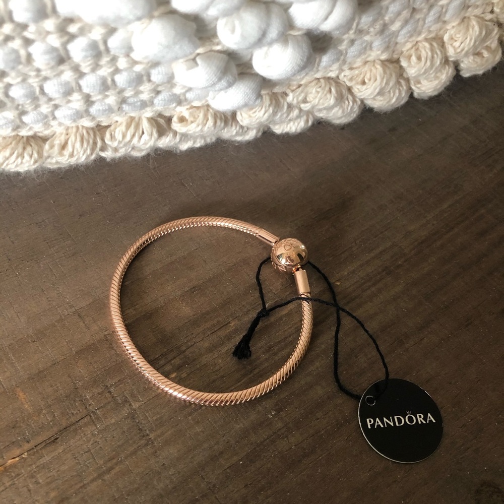 NWT rose gold pandora bracelet